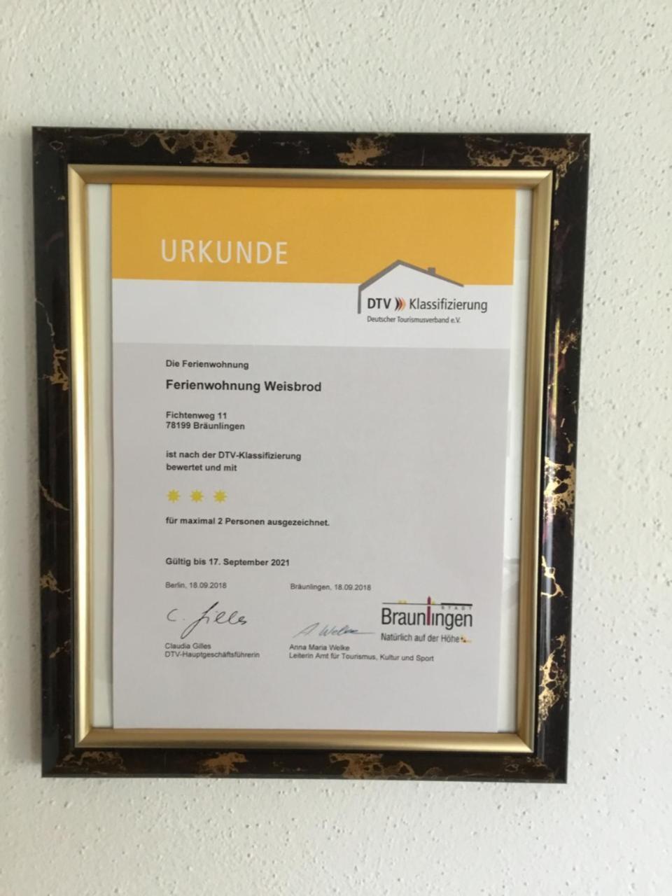 Ferienwohnung Weisbrod, Nur Private Buchungen Bräunlingen Esterno foto